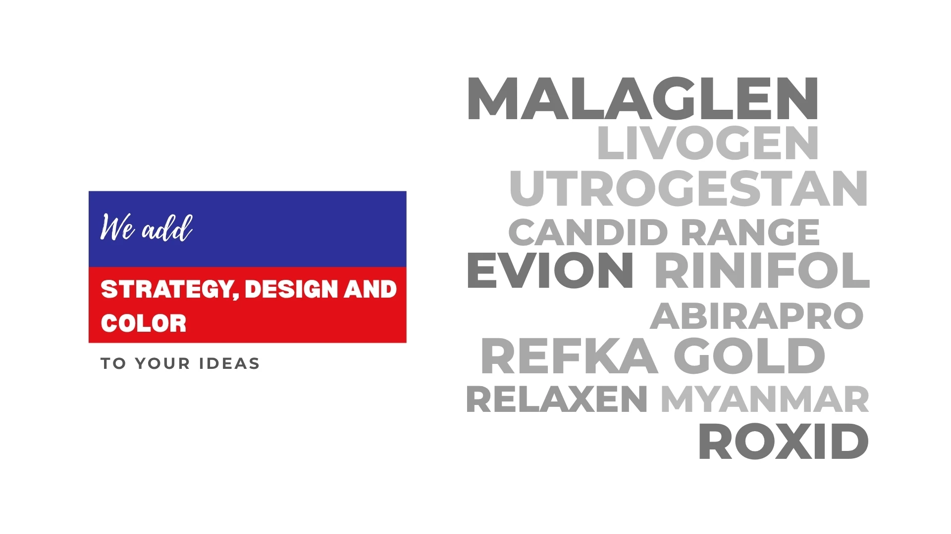 Priomed strategy, design and colour for pharma brands
